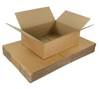 iDEALS UK PACKAGING LTD maximum size brown single wall small parcel boxes 440 x 340 x 144mm - With extra depth creases (2)