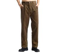 IDEALSANXUN Men’s Corduroy Pants Pleated Straight Leg Thick Loose Senior Pants - - 38