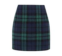 IDEALSANXUN Women Leather Skirts High Waist Mini Skirt | Side zip, above the knee, high waist, soft, fully lined, autumn fashion, winter clothing