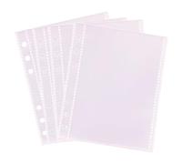 IdeaMarlle 4x6 Photo Sleeves for 6 Ring Binder, 25 Sheet for 50 Photos, Plastic Album Refill Pages, Double-Sided Photo Pockets for Pictures Postcards