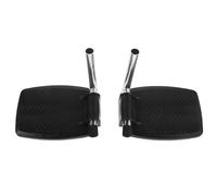IDEANATEGRATE 1 Pair Universal Wheelchair Footrests for Elderly Users, Stable Support Foot Rest Replacement Parts Made of Abs and Iron, Suitable for Wheelchair and Mobility Scooter Use at Home