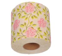 IDEANATEGRATE 1 Roll Printed Bath Tissues Bamboo Pulp Delicate Patterned Toilet Paper for Bathroom Practical Holiday Essential Home Decorations with Holiday Cheer
