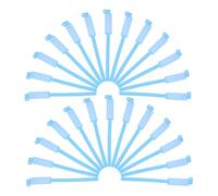 IDEANATEGRATE 100pcs Blue Waterproof Disposable Patient Id Wristbands Tear-Resistant Medical Identification Bracelets Hospital Accessory for Adult Use