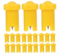 IDEANATEGRATE 100pcs Eyelash Glue Bottle Needle Tips for Bottles Anti-blocking Stainless Steel and Pp Material Suitable for Professional Salon and Family Use