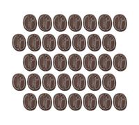 IDEANATEGRATE 100pcs Mini Resin Coffee Bean Model Phone Shell Decors with Vivid Colour and Delicate Shape for DIY Crafting Accessories