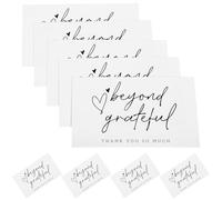 IDEANATEGRATE 100pcs Thank You Cards Paper with Elegant Chic Look and Adorable Words Design, Simple Color Matching, Widely Applicable for Stores and Beauty Salons, Easy Carrying
