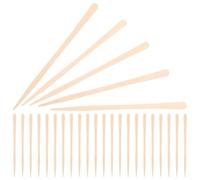 IDEANATEGRATE 100pcs Wooden Nose Hair Wax Sticks Single Use Body Wax Applicators Oval Small Waxing Rods for Hard Hair Removal in Beauty and Personal Care