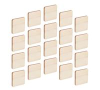 IDEANATEGRATE 100pcs Wooden Pieces Unfinished Wood Slices Portable Simple Design Lovely Outlook DIY Craft Supplies for Painting and Drawing