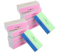 IDEANATEGRATE 10pcs Nail Polishing Blocks for Shine Nail Buffer and Pedicure Manicure File, Eva Material with Four Sided Polishing Design, 4-Way Buffer File for Home and Professional Salon Use