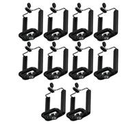 IDEANATEGRATE 10pcs Practical Phone Selfie Bracket Clips Made of Sturdy Abs and Alloy Material Not Easy to Deform Phone Holder Accessory for Selfie Sticks and Cell Accessories