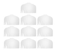 IDEANATEGRATE 10pcs Pvc Garment Covers for Hanging Clothes with Breathable Material and Large Capacity, Convenient Hanging Storage for Coats and Jackets at Home or Photo Studios