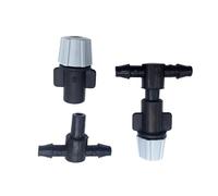 IDEANATEGRATE 10pcs Single Head Gray Atomizing Nozzles for Outdoor Cooling System, Plastic Water-Saving and Safe to Use Spray Nozzle for Garden Hose Irrigation
