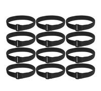 IDEANATEGRATE 12pcs Reusable Yoga Mat Straps with Nylon Hook and Loop Fasteners, Portable Adjustable Bands That Keep Your Yoga Mat Tightly Rolled for Easy Carrying and Secure Storage