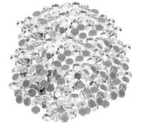 IDEANATEGRATE 1440pcs Rhinestones Flatback Glass Gems White Hot Melt DIY Ornament Crafts Decorating Bridal Veil Belt and Cell Phone Case for Greeting Cards Shoes