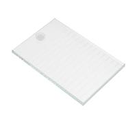 IDEANATEGRATE 15x10cm Glass Eyelash Extension Tray Lash Pallet Multipurpose Lash Extension Holder Easier to Grab Eyelashes Suitable for Individual and Beauty Salon Use