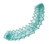 IDEANATEGRATE 16-section Nylon Crab Traps for Blue Crabs Crawfish Supplies Foldable Shrimp Trap Net Easy to Storage Green Fishing Net for Outdoor River Fishing