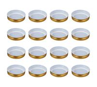 IDEANATEGRATE 16pcs 70mm Tinplate Mason Jar Lids Regular Mouth Airtight Metal Covers Leak-proof Storage Caps for Kitchen Canning and Freshness Preservation