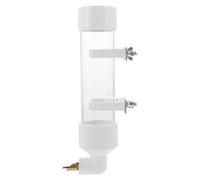 IDEANATEGRATE 1pc Automatic Bird Water Dispenser Large Transparent Hanging Water Feeder Suitable for Parrots Pigeons Doves for Cages