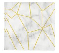 IDEANATEGRATE 2 Bags White Marble Pattern Paper Napkins, Sturdy Paper Guest Towels Time-Saving Cleaning Feature, for Banquets and Parties