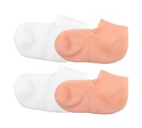 IDEANATEGRATE 2 Pairs Moisturizing Foot Covers for Women Sebs Material Pedicure Socks with Abrasion Resistance and Healing Chapped Skin Features Suitable for Outdoor Travel and Long Time Wearing