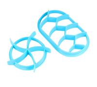 IDEANATEGRATE 2 Pcs Baking Press Set for Home Use Plastic Bread Dough Mold and Oval Shapes, Easy to Clean and Demould, Baking Supplies for Pastry and Muffins