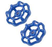 IDEANATEGRATE 2 Pcs Valve Handle Metal Faucet Valve Handle Cast Steel Unique Shape Rust Resistant for Industrial Plumbing