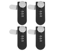 IDEANATEGRATE 2 Sets Keyless Drawer Password Lock for Filing Cabinets and Cabinet Doors Combination Security Lock with Enhanced Privacy and Sturdy Plastic and Iron Construction for Office