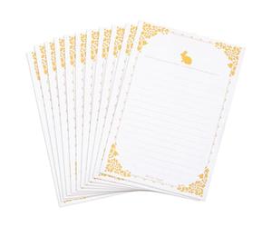 IDEANATEGRATE 20 Sheets Vintage Writing Paper for Letters and Invitations, White Decorative Paper with Unique Retro Style, for Creating Charming Messages and Greeting Cards