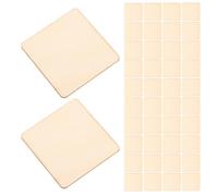 IDEANATEGRATE 200pcs Square Wood Chips Unfinished Wood Blanks for Crafts 3x3cm Size Requires No Additional Preparation Blank for Unique Designs for Creative Journey Painting