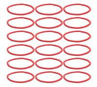 IDEANATEGRATE 20pcs Elastic Hair Ties for Bulk Pack with Rubber and Cloth Material, Quick and Easy Use Hair Accessories for Everyday Wear and Busy Mornings