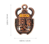 IDEANATEGRATE 20pcs Scarab Pendant Egyptian Charms for DIY Jewelry Making Beetle Pendant Necklace Charms Crafts Making Accessories