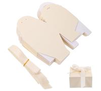 IDEANATEGRATE 20pcs Squared Boxes Small Boxes for Lids Jewelry Cases for Birthday Valentine Day Bridal Shower