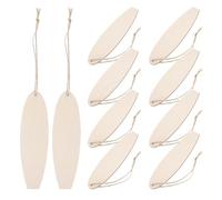 IDEANATEGRATE 20pcs Surfboard Decoration Unfinished Cutout Wooden Hanging Ornaments Creative Aesthetic Khaki Color Drawing Decorating Home Decor Can Be Hung on Doors Christmas Beach Theme
