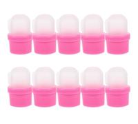 IDEANATEGRATE 20pcs Wearable Nail Removal Cover Resin Glue Nail Piece Remover Pink Protect from Damage Remove Polish for Personal Use DIY Clients