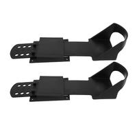 IDEANATEGRATE 2pcs Adjustable Rowing Machine Replacement Foot Straps with Non-slip Plastic Pedals for Water Rowing Machines and Indoor Gym Rowers, Compact Design for Cardio Training