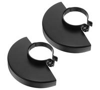 IDEANATEGRATE 2pcs Angle Grinder Safety Guard Cover Replacement Protective Shield 115mm Iron Dustproof Wheel Protector with User-Friendly Dust Reduction Design for Professional Stone Cutting