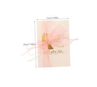 IDEANATEGRATE 2pcs Assorted Color Marriage Vow Cards Made of Paper with Fine Texture and Lines, for Party Speeches and Important Occasions, Delicate and Beautiful Design Creating A Romantic