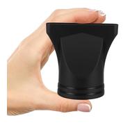 IDEANATEGRATE 2Pcs Black Plastic Hair Dryer Nozzle Attachment Universal Blow Dryer Diffuser Set Compatible with 4-4.8Cm Outlet for Styling and Drying at Home or Salon