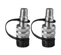 IDEANATEGRATE 2pcs Hydraulic Quick Coupler Replacement for Jacks Heavy Duty High Pressure Quick Release Fitting with Dust Protection Hydraulic Hose Connector for Fast Jack Changes