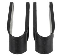 IDEANATEGRATE 2pcs Inch Wheelchair Caster Fork Assembly with Reinforced Front Fixed Bracket and Silent Bearing Design, Space-Saving Sturdy Pa Material Wheelchair Front Wheel Holder Fork for Home