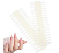 IDEANATEGRATE 2pcs Natural Color Nail Tip Palette 72-slot Single-sided Nail Polish Display Board for Salon Practice and DIY Training Tools