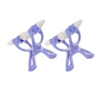 IDEANATEGRATE 2pcs Nose Shaping Clip Nose Straightener Tool Blue Shaper for Women Corrector Beauty Tool
