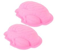 IDEANATEGRATE 2pcs Silicone Brain Cake Mold for Halloween Baking, Creative and Unique Pink Silicone Baking Mold with High Temperature Resistance and Deformation Resistance, for Halloween Dessert