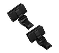 IDEANATEGRATE 2pcs Turntable Lid Hinges Compatible with Kenwood Black Dust Cover Support Hinges for Stable Lid Movement and Enhanced Vinyl Protection Replacement Parts for Record Players