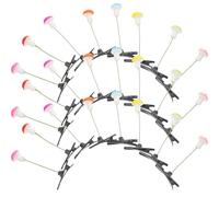 IDEANATEGRATE 30pcs Mushroom Barrettes Plastic Zinc Alloy Trendy Little Mushroom Clips Assorted Color Securely Decorate Hair Create Beautiful Hairstyle Party Hair Accessories for Random Color