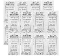 IDEANATEGRATE 30pcs Paper Guide Cards Inserts for Tumbler Glass Care Instructions with Convenient Storage and Fade-Resistant Text and Graphics, for Small Business Supplies and Customer Use