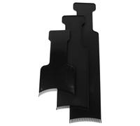 IDEANATEGRATE 3pcs Black Plastic Hair Dye Coloring Boards Highlight Comb Foil Boards for Professional Salon Use and Home Dyeing Versatile Hair Highlighting Tools That Do Not Damage