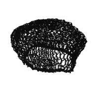 IDEANATEGRATE 3pcs Breathable Crochet Hairnet for Women Handmade Mesh Hair Nets Lightweight Sleep Caps Black Mesh Snood Hats for Hair Protection and Comfortable Wear