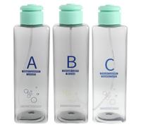 IDEANATEGRATE 3pcs Hydrodermabrasion Solution Bottles Replacement for Oxygenating Facial Machine, Plastic Waste Jar Accessories, Plug and Play Design, Easy to Carry for Travel and Business Trips
