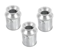 IDEANATEGRATE 3pcs Mini Metal Buckets for Decor Silver Iron Small Flower Buckets Delicate Miniature Model Desktop Decors Ornaments Suitable for Mini House and Micro House